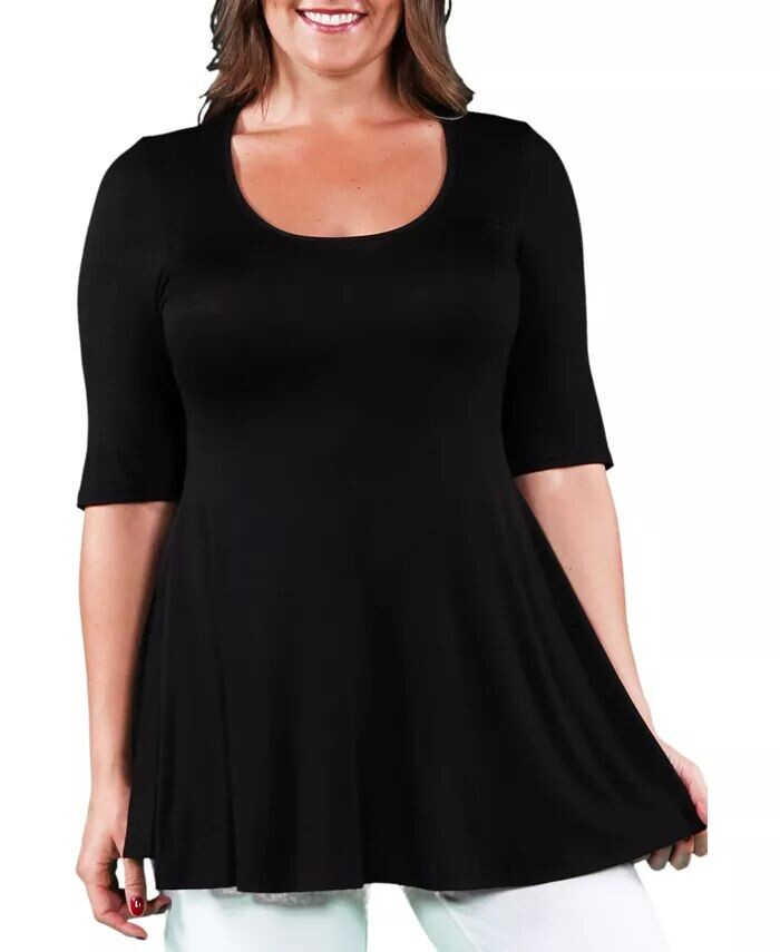 

Туника большого размера 24seven Comfort Apparel, черный