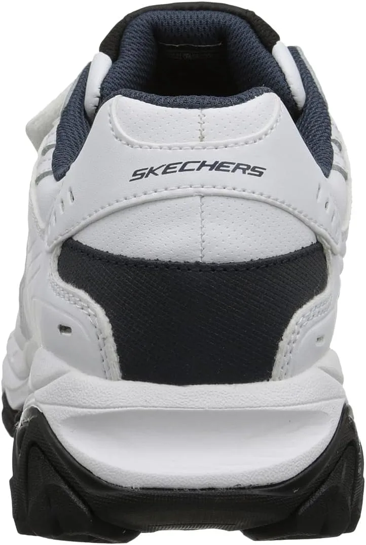 Мужские кроссовки Skechers Afterburn M.fit-Fin, белый/темно-синий — фото 2