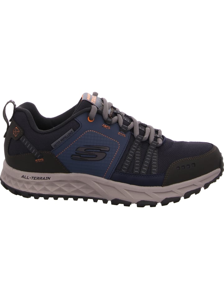 Skechers Кроссовки на шнуровке с мембраной Tex синего цвета — фото 2