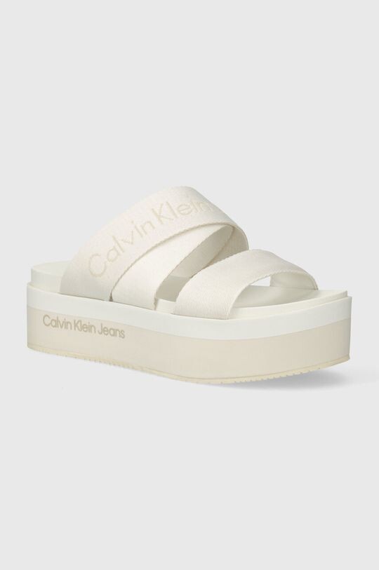 

Шлепанцы Flatform Sandal Webbing In Mr Calvin Klein Jeans, бежевый