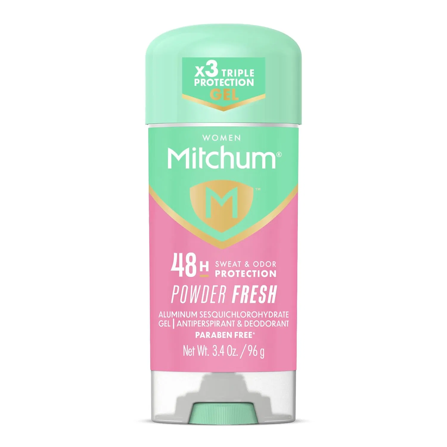 Женский дезодорант-антиперспирант Mitchum Clear Gel «Powder Fresh», 96 г Mitchum