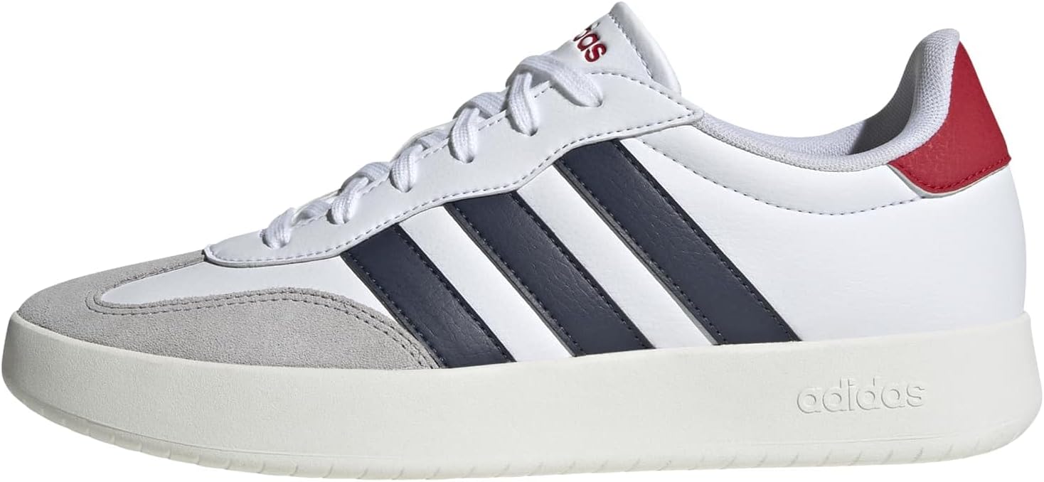 

Мужские модные кроссовки Adidas Barreda, белый/синий/темно-синий/алый