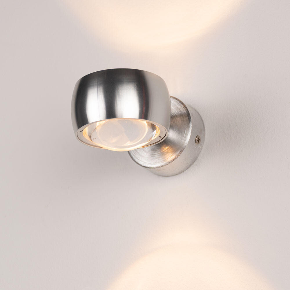 

Светодиодная настенная лампа s.luce, 12x8x5 см, алюминиевый