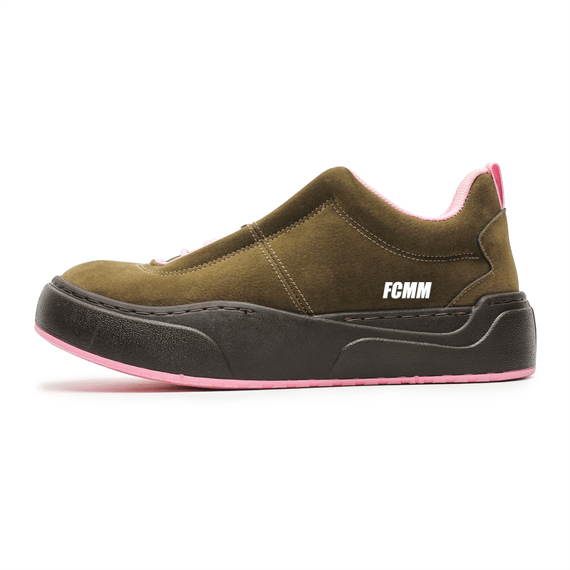 

FCMM Низкие скейтерские кроссовки мужские зеленые розовые, цвет Green Pink