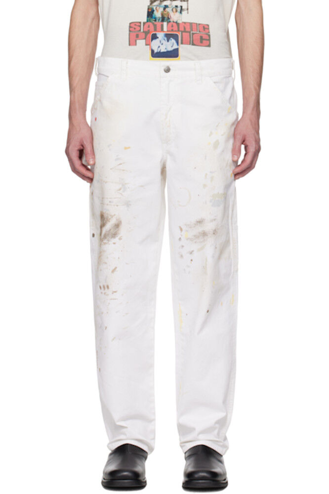 

Брюки художника Off-White Spells PALY