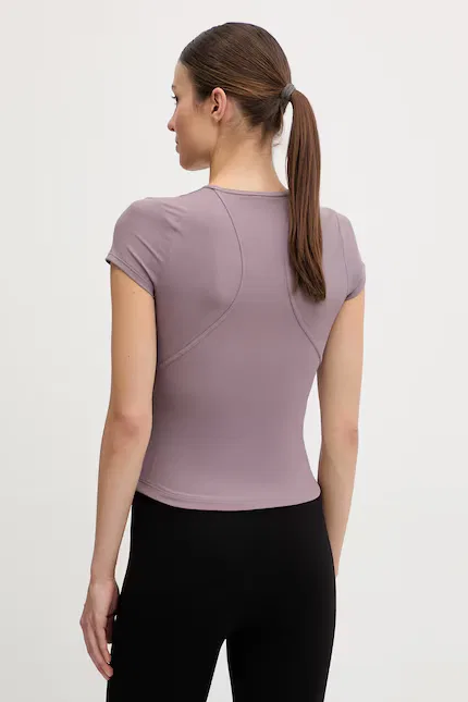 Топ с коротким рукавом athleisure Adidas by Stella McCartney, фиолетовый — фото 3