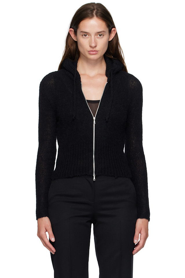 

Компактный кардиган с капюшоном Our Legacy, черный