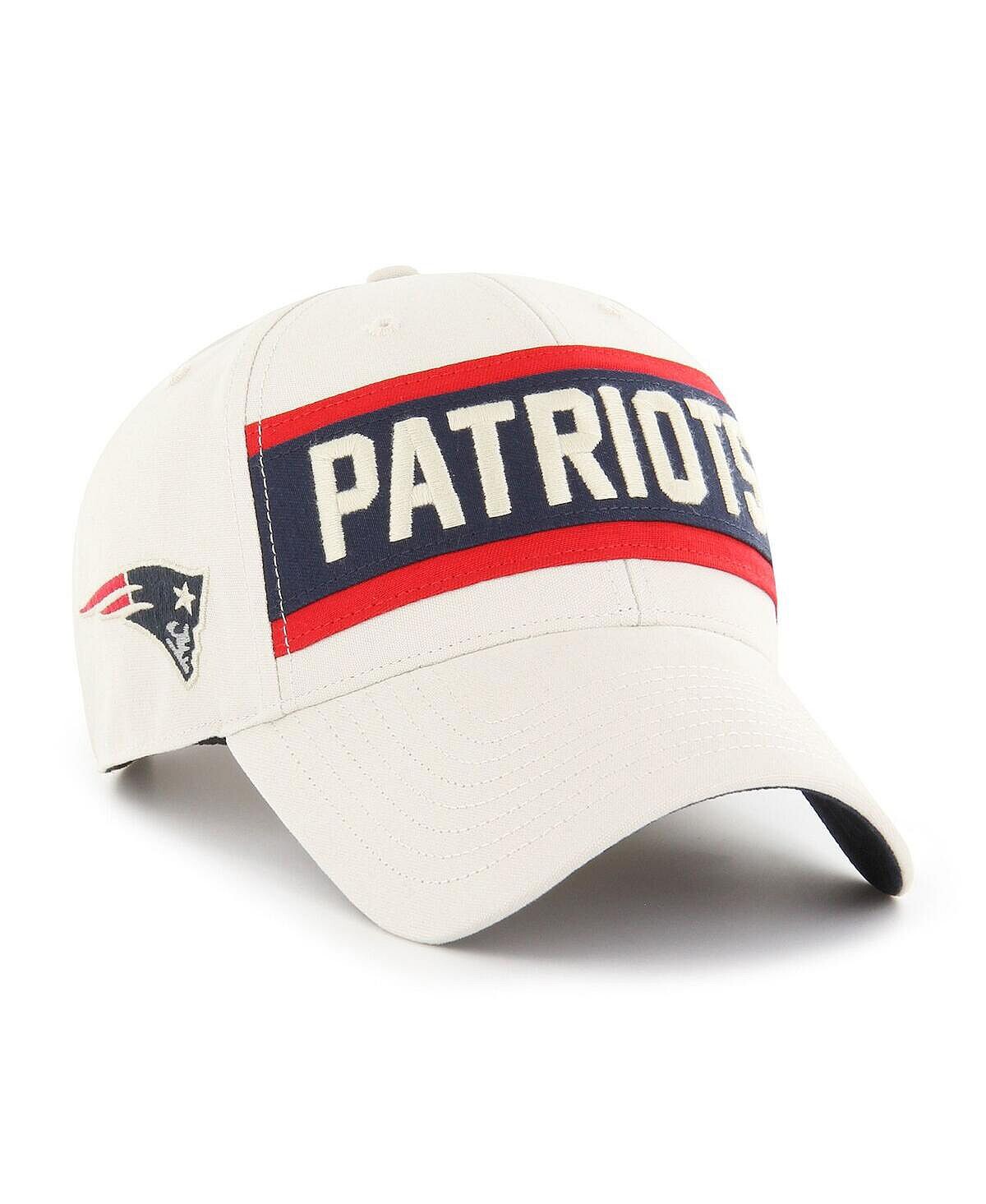 

Мужская кремовая регулируемая кепка New England Patriots Crossroad Mvp '47 Brand