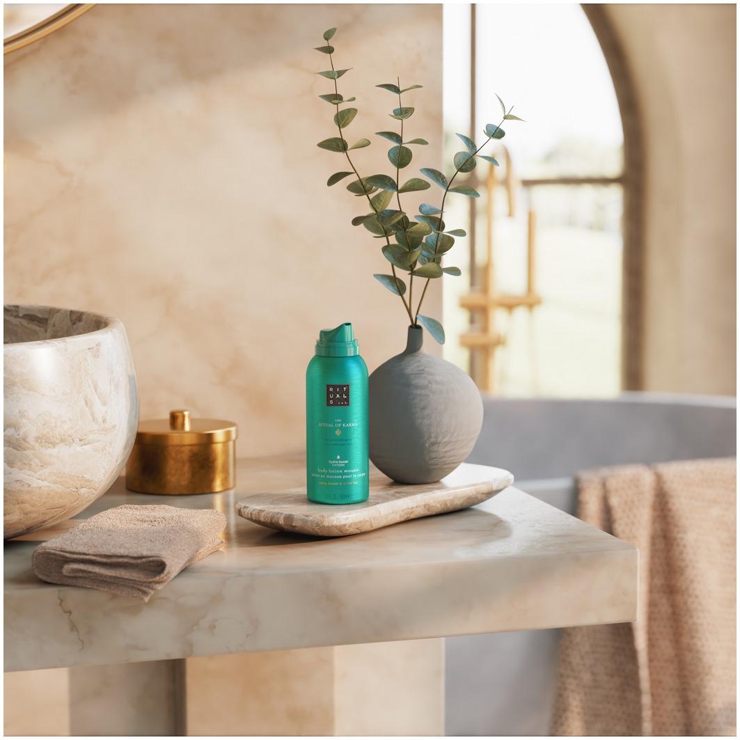 Лосьон для тела the ritual of karma body lotion mousse Rituals, объем 150 мл — фото 4