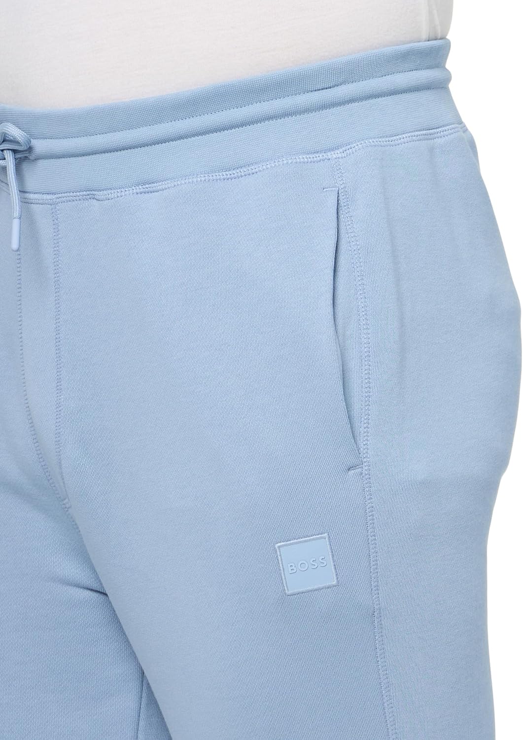 BOSS Мужские спортивные брюки Sestart из френч-терри, Forever Blue — фото 3