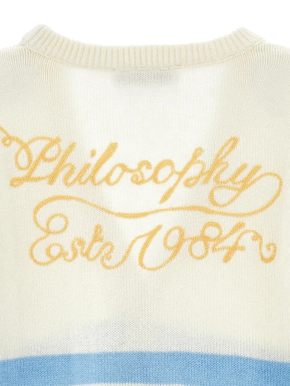 Кардиган с логотипом Philosophy Di Lorenzo Serafini Kids, белый — фото 3