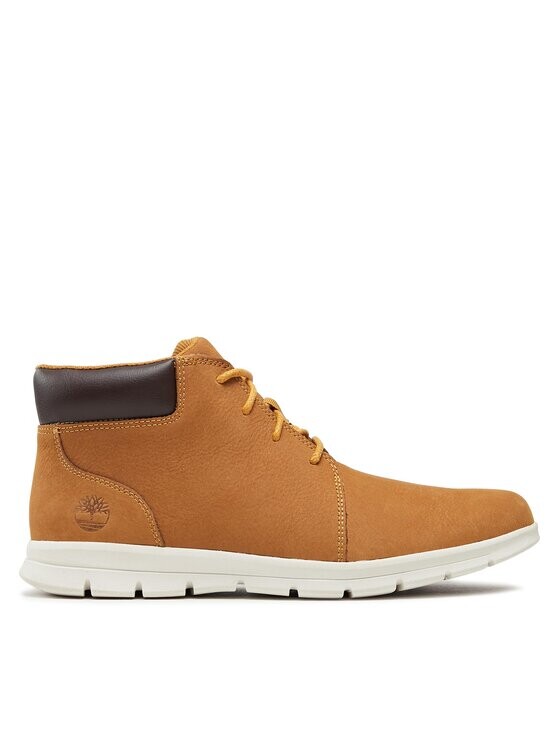 Ботинки мужские Timberland из нубука на шнуровке, коричневый — фото 2