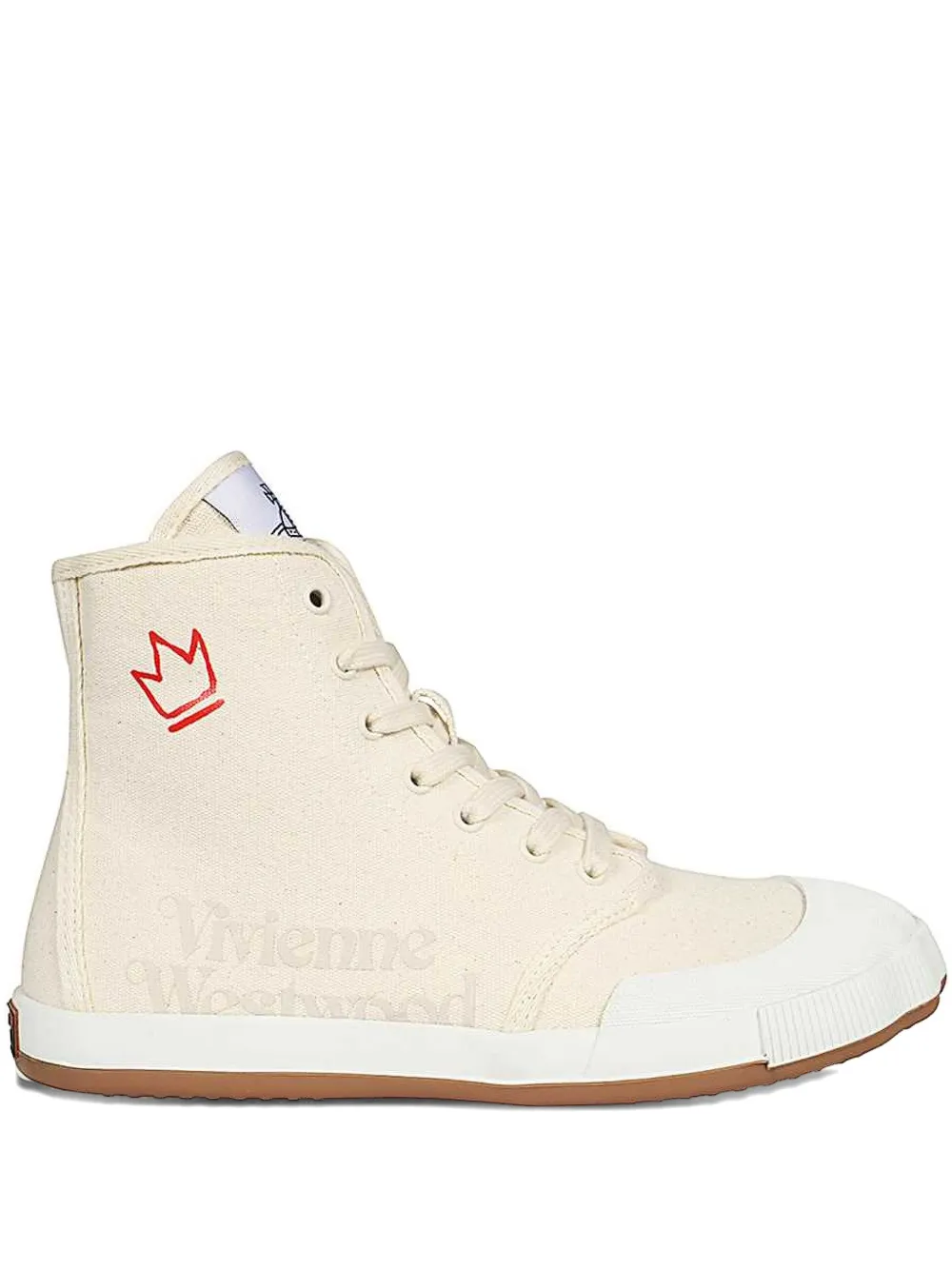 

Высокие кроссовки с логотипом Crown Vivienne Westwood, белый