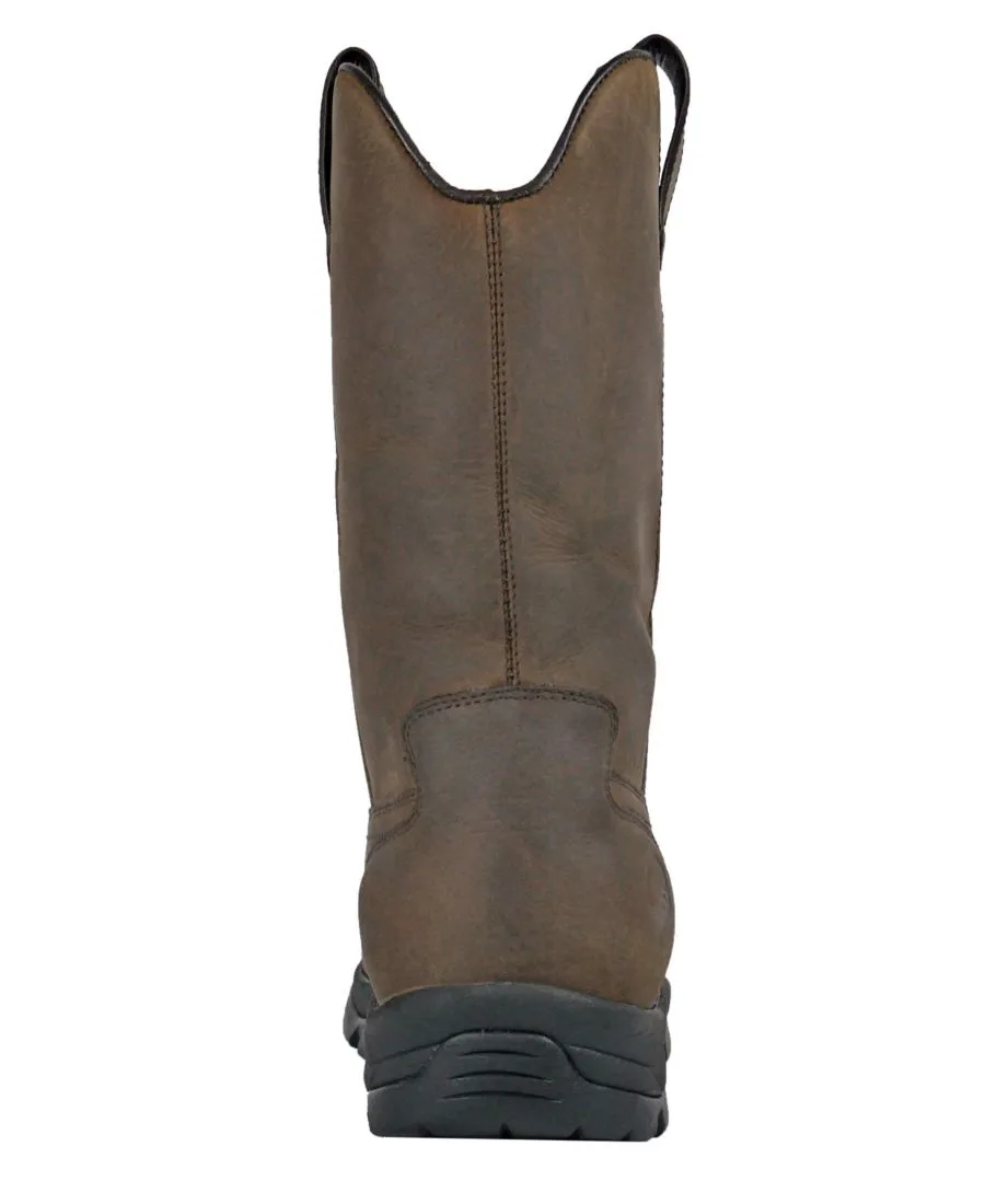Мужские водонепроницаемые рабочие ботинки HOSS Wildfire Wellington с композитным носком Hoss Boot Company, коричневый — фото 3