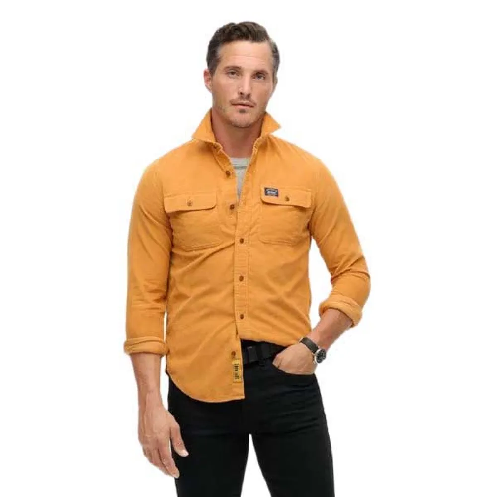 

Верхняя рубашка Superdry Corduroy Workwear, оранжевый