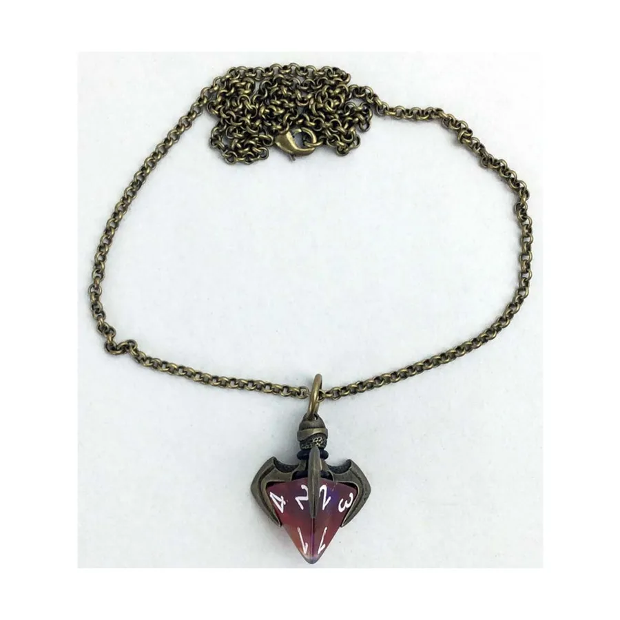 

Кулон d4 Blade Claw с отделкой из старой латуни, Dice Jewelry - Necklaces (Chessex)