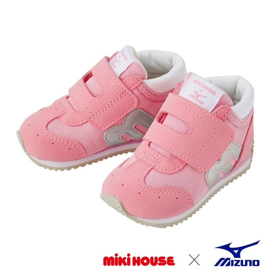 

Высокие кроссовки Mizuno x для малышей MIKI HOUSE, розовый