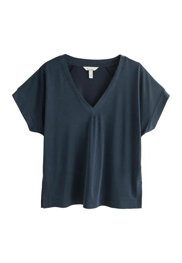 

Облегающая футболка с v-образным вырезом, коротким рукавом, премиум-класса, базовая модель. Next, Navy, Синий, Облегающая футболка с v-образным вырезом, коротким рукавом, премиум-класса, базовая модель. Next, Navy