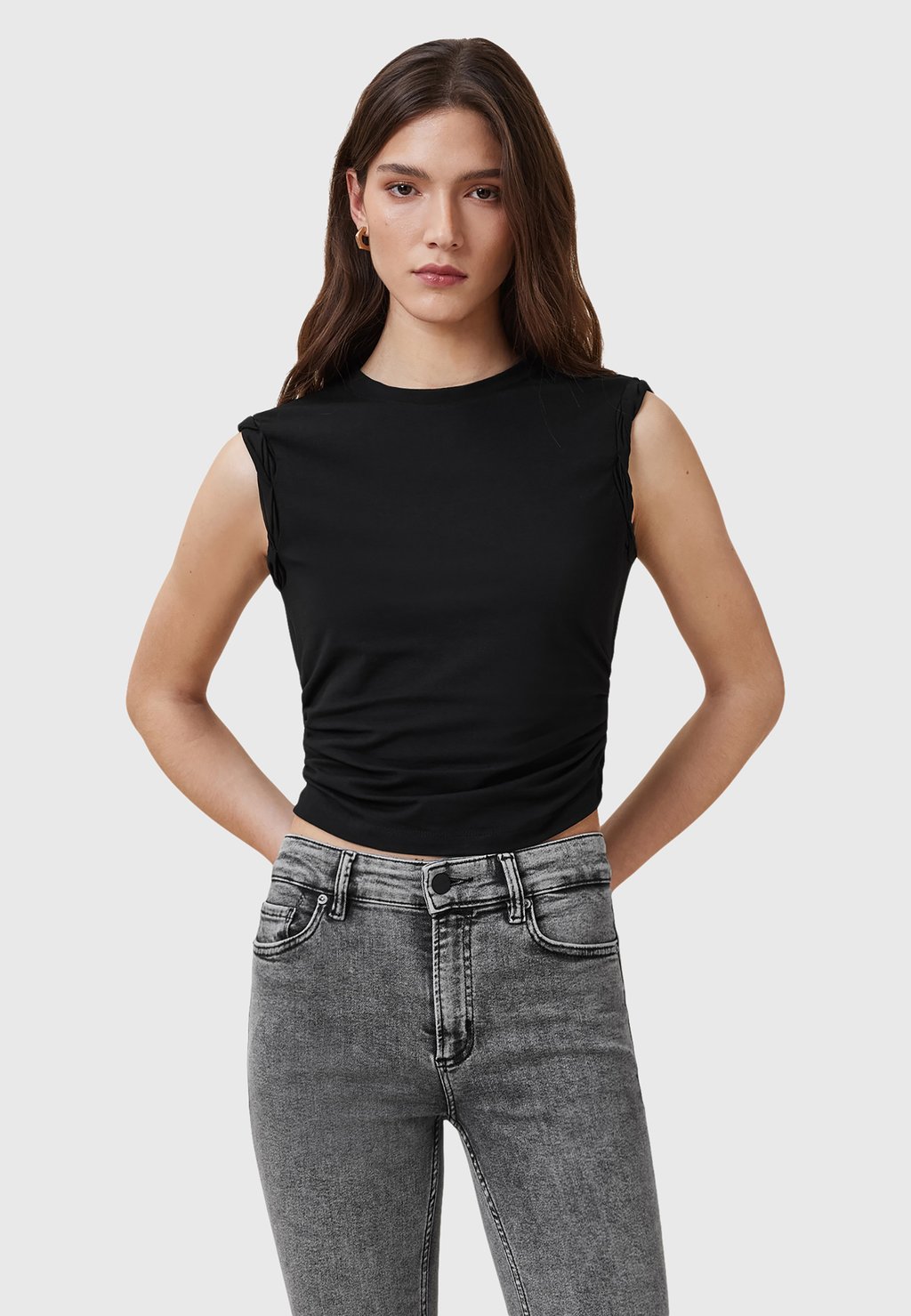 

Топ WEST TANK AllSaints, черный