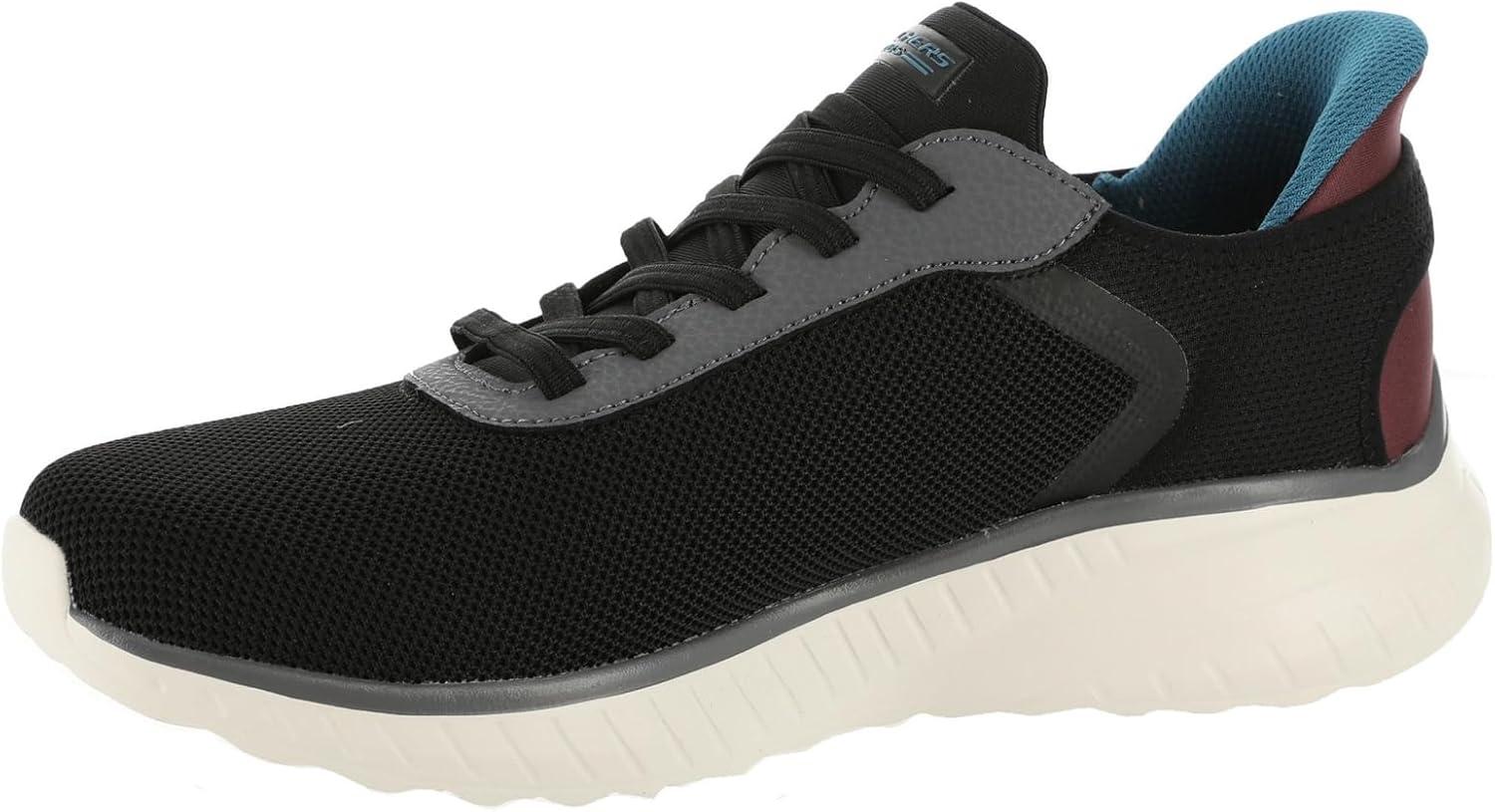 Мужские слипоны Skechers Bobs Squad Chaos - Solid Tour, черный — фото 4