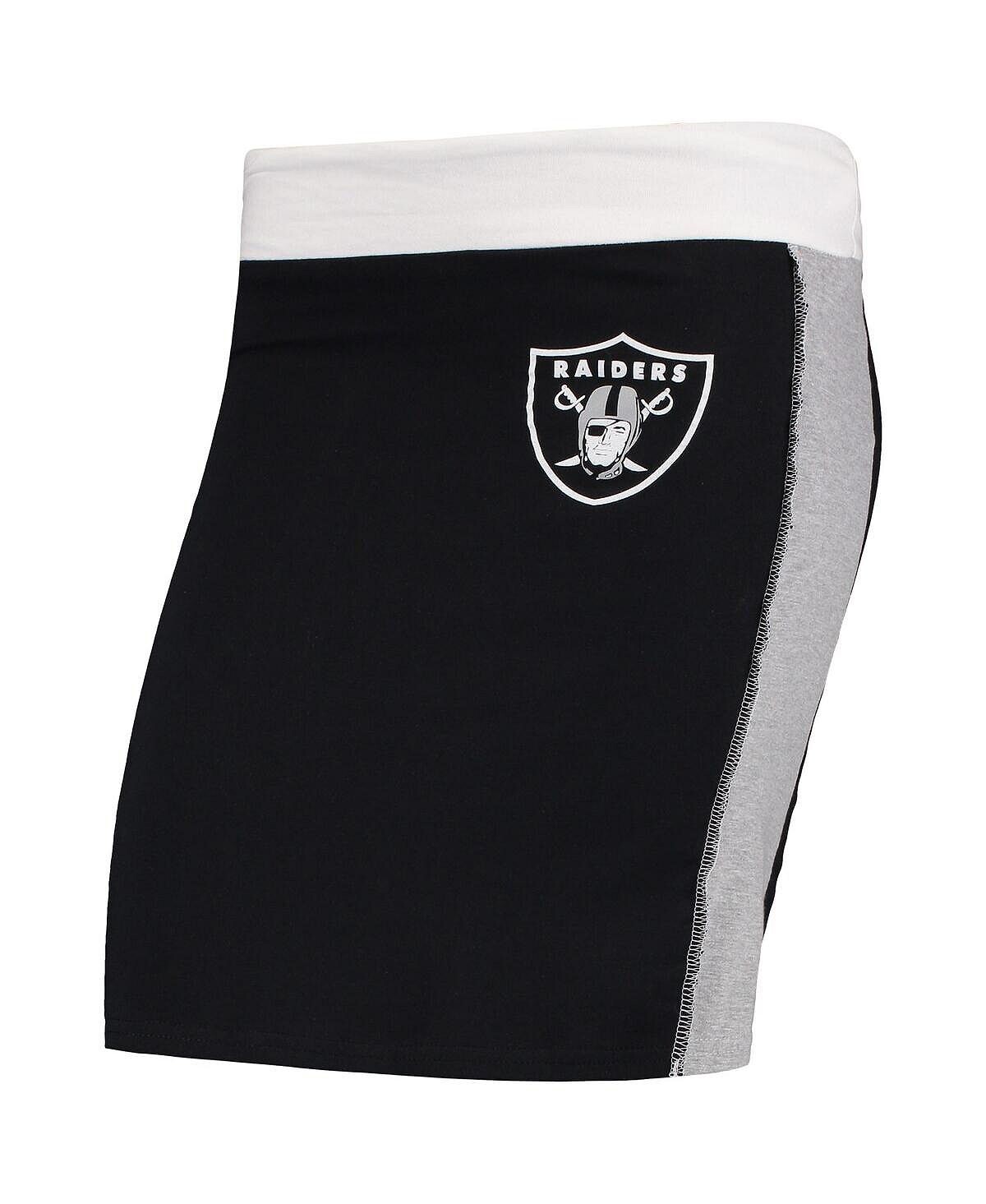 

Женская черная короткая юбка Las Vegas Raiders Refried Apparel, черный