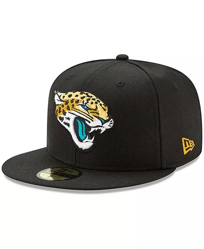 

Мужская черная приталенная шляпа Jacksonville Jaguars Head Logo Omaha 59FIFTY New Era, черный