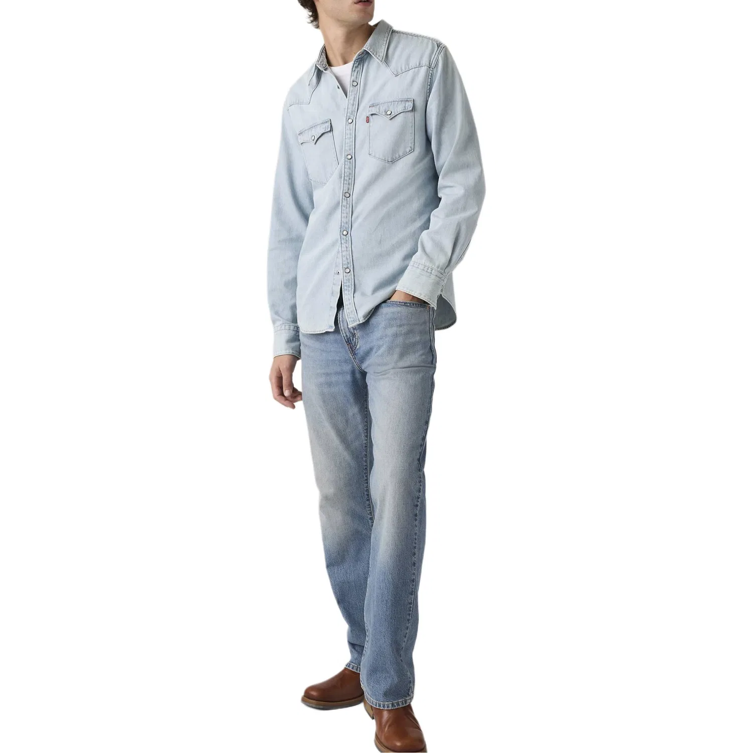 Джинсы мужские medium washed moderate straight fit Levis — фото 4