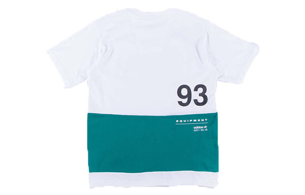 Футболка originals eqt colorblock round neck short sleeve white green colorblock Adidas, белый — фото 2
