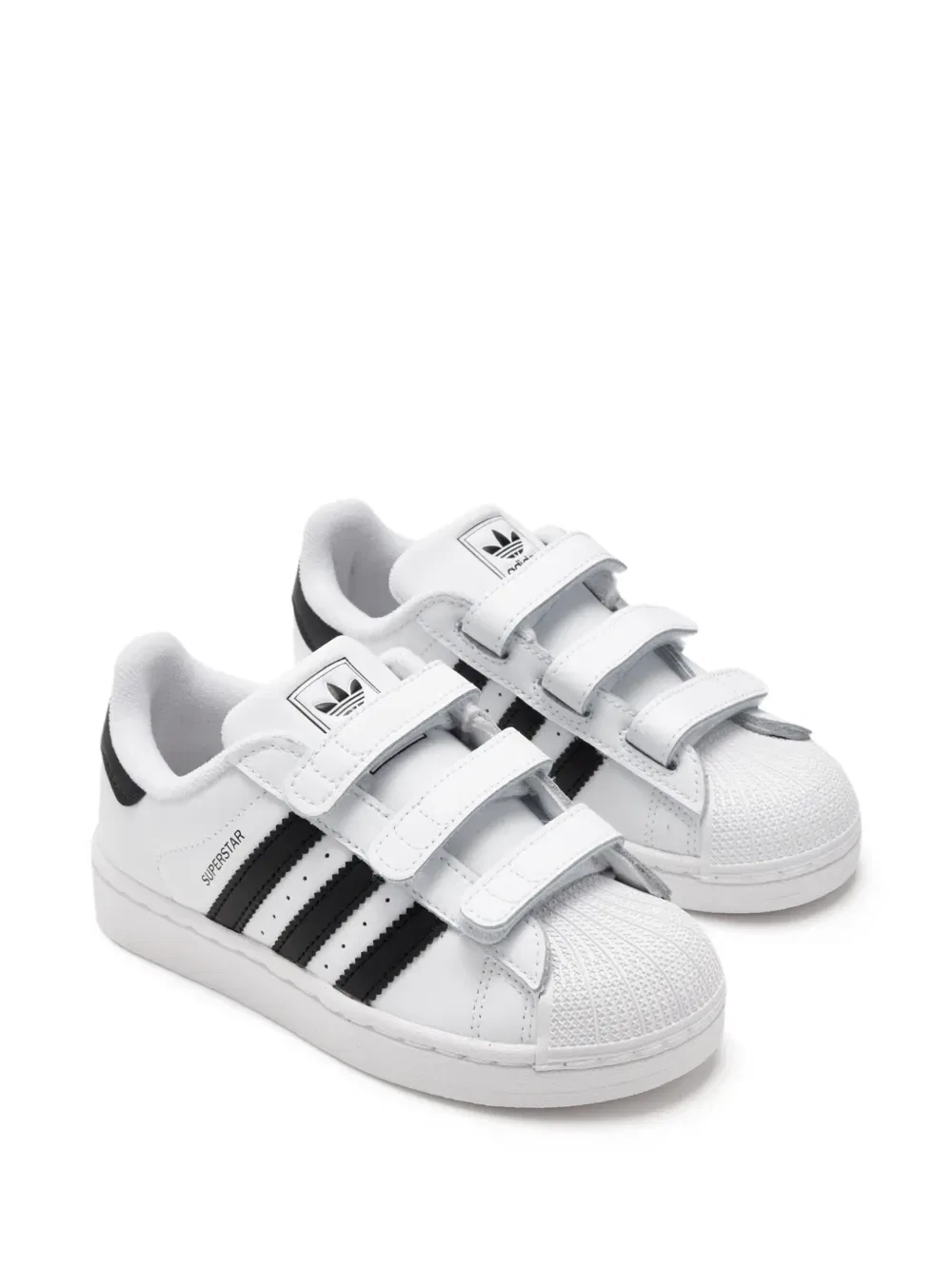 Кроссовки Superstar с ремешком на липучке Adidas Kids, белый