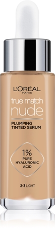 

Сыворотка для унификации тона кожи L’Oréal Paris True Match Nude Plumping Tinted Serum, 2-3 Light 30 ml