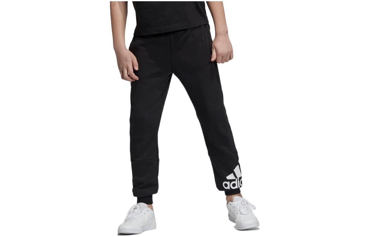 

Детские трикотажные спортивные штаны Adidas, черный