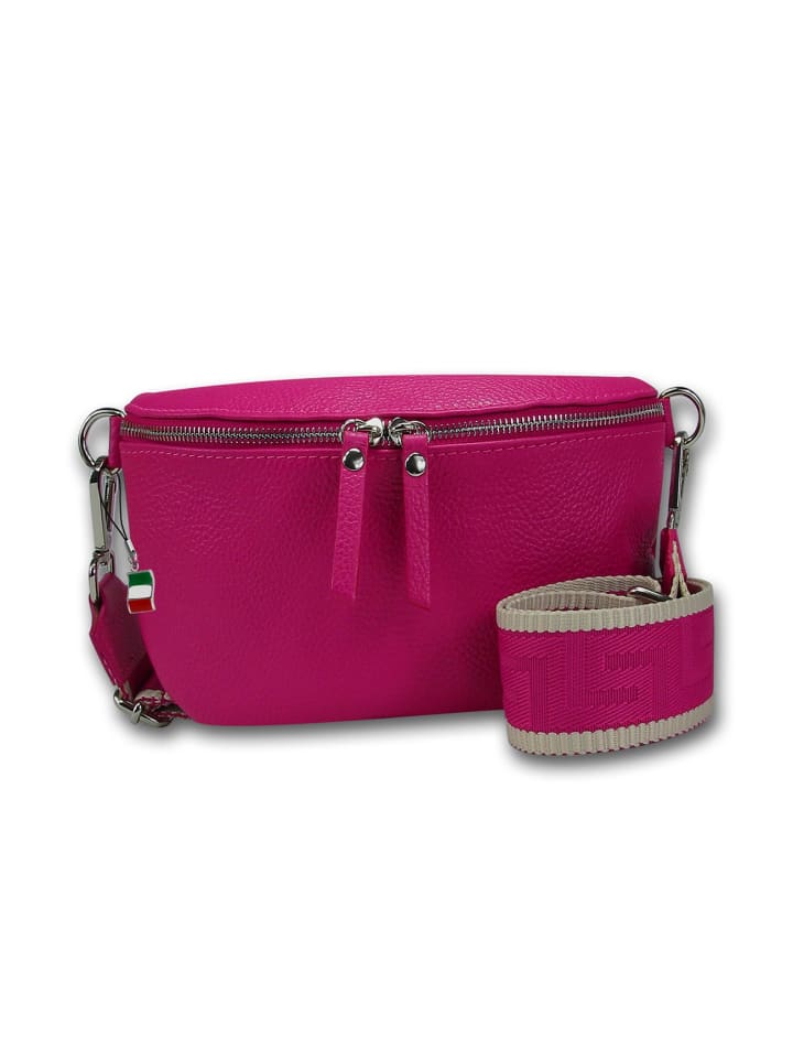 

Кожаная поясная сумка Florence, розовая, разноцветная, примерно 25 см Florence