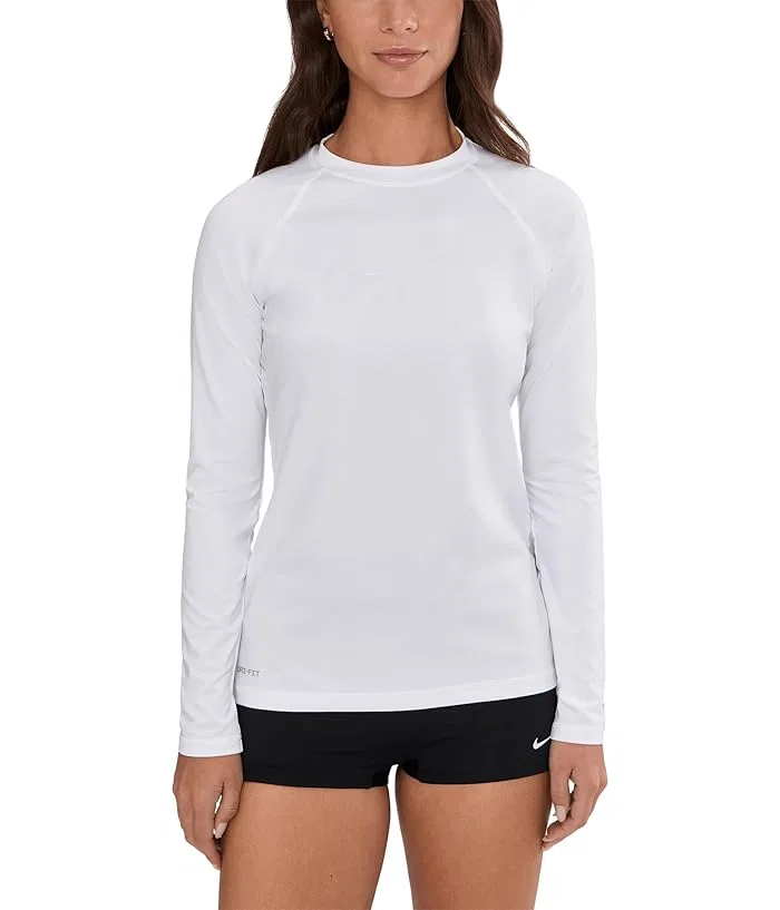 Рашгард Nike Dri-FIT UV Long Sleeve Hydroguard, White — фото 2