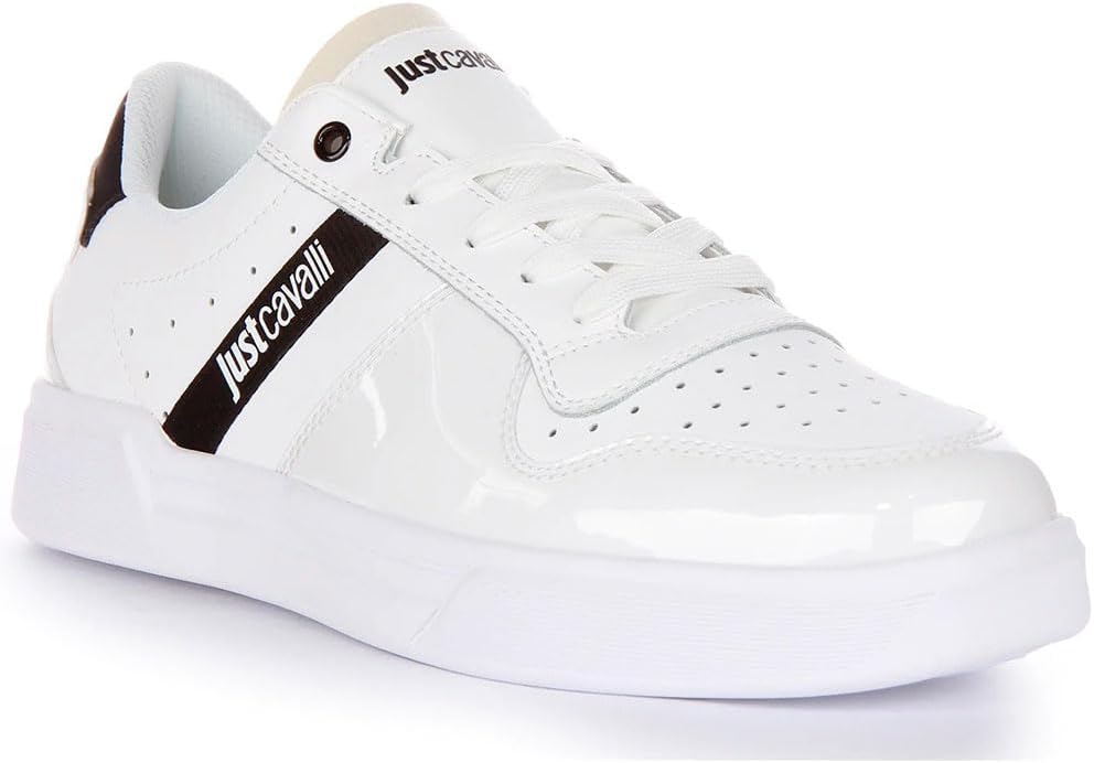 

Мужские туфли Just Cavalli, высокие кроссовки модель 75QA3SB7, из синтетической кожи, белый