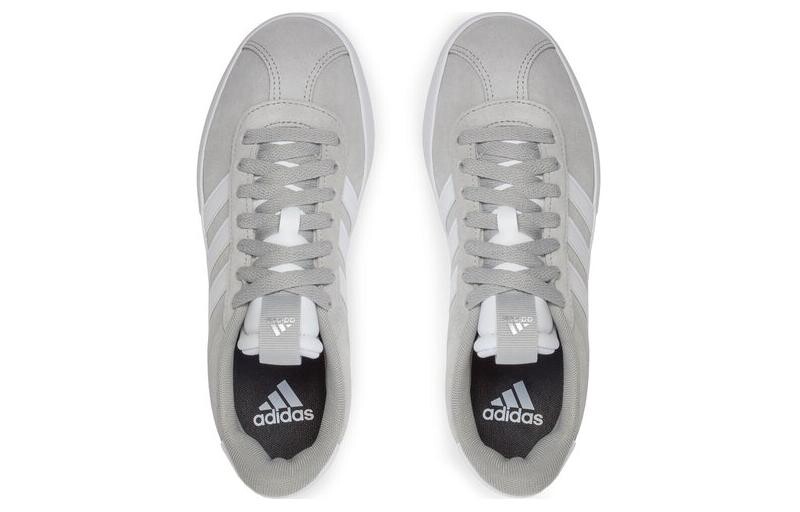 Кроссовки Adidas Vl Court 3.0 Grey Cloud White Silver Metallic Women's, серый — фото 4