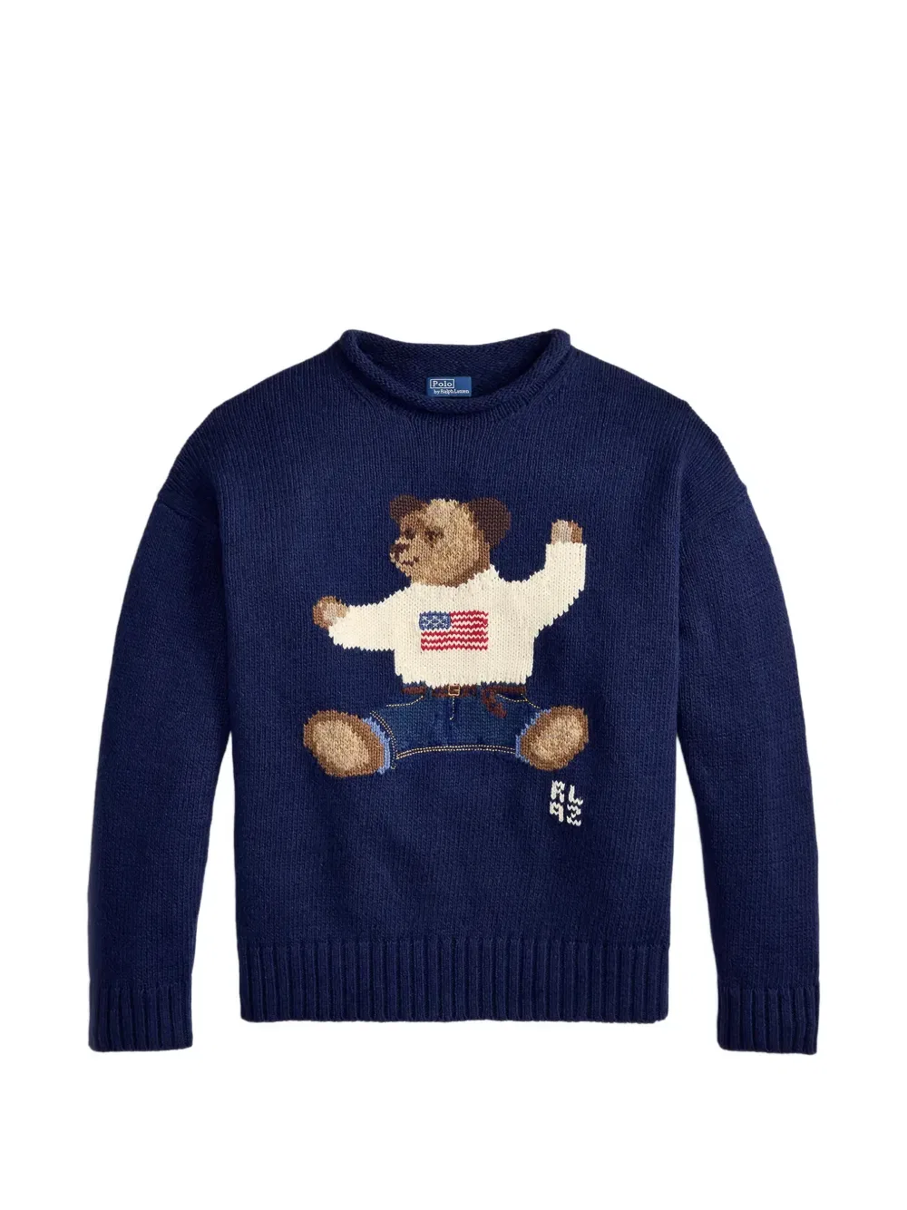 Свитер с высоким воротником Polo Bear Polo Ralph Lauren, синий