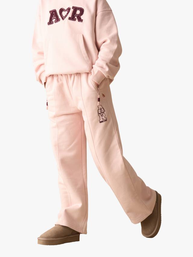 

Детские джоггеры с широкими штанинами из хлопка Angel & Rocket, Pink