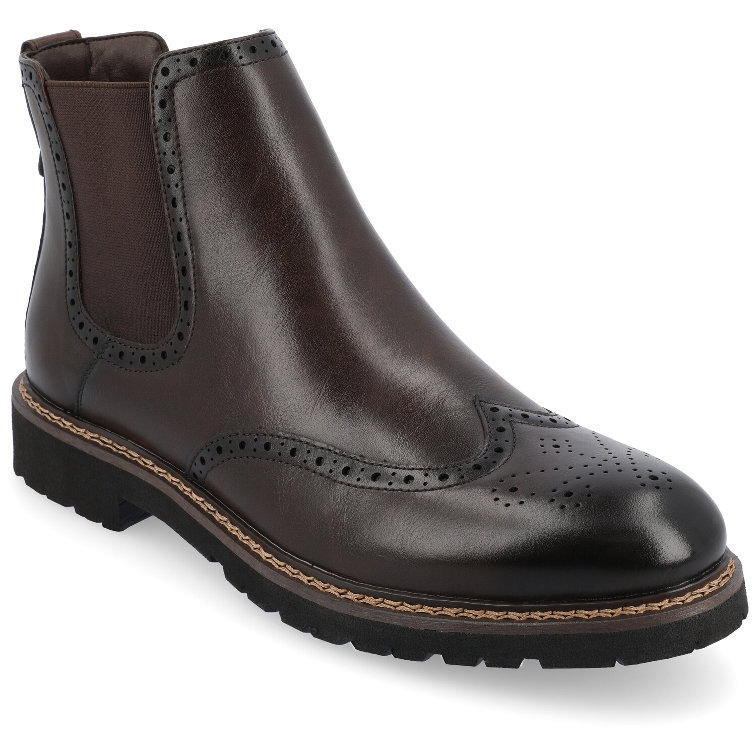 

Ботинки челси Vance Co. Hogan Wingtip, коричневый