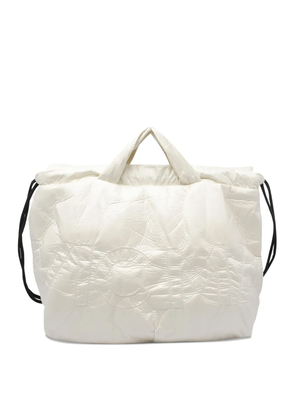 

Стеганая сумка-тоут с логотипом Vic Matie, белый