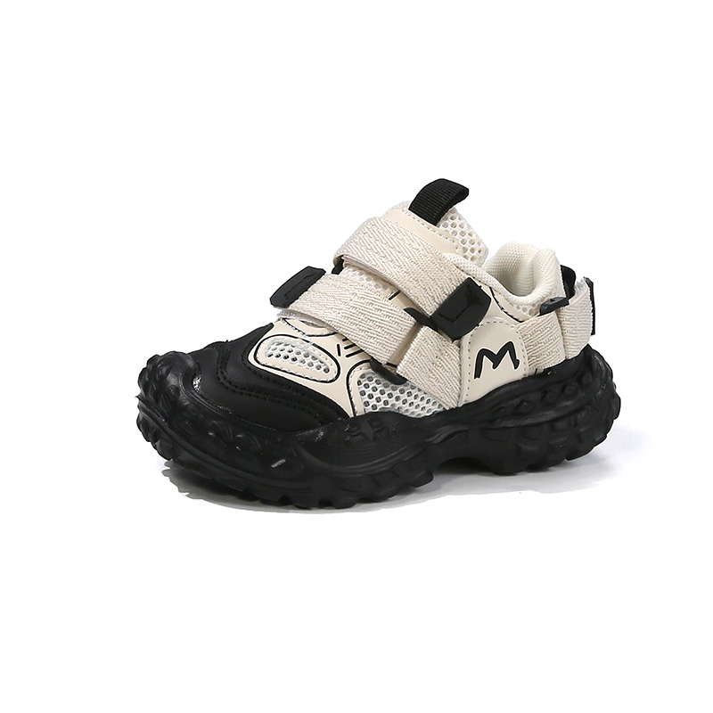 

Нескользящие, износостойкие, дышащие низкие детские кроссовки для повседневной носки FIRS Kids, черный