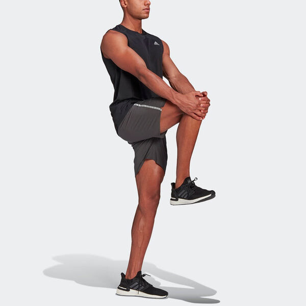 Майка adidas Heatrdy Sleevl Casual Running Sports Vest Black, черный — фото 4