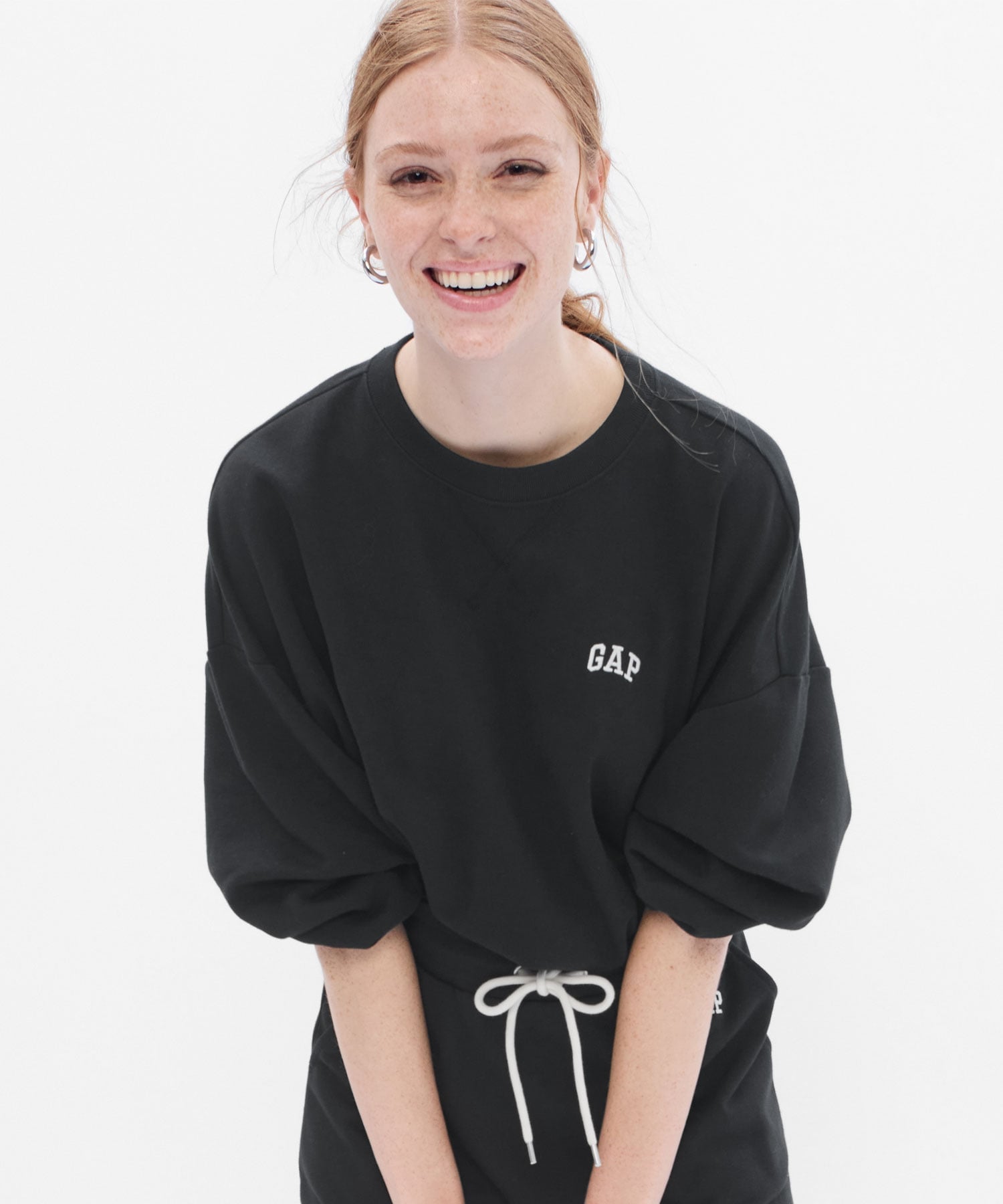 (W) Мини-толстовка с логотипом GAP, TRUE_BLACK