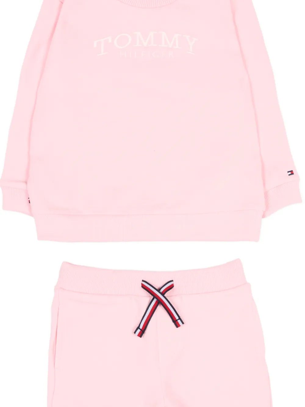 Спортивный костюм с кулиской Tommy Hilfiger Junior, розовый — фото 3