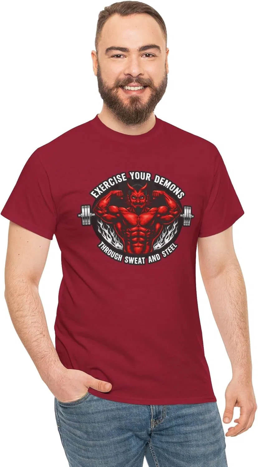 Футболка тренировочная Cotton Tee, Cardinal Red — фото 2