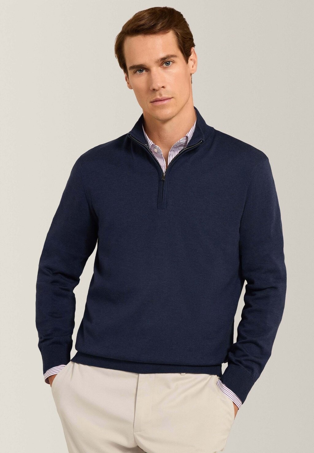

Джемпер 1/2 ZIP Façonnable, темно-синий