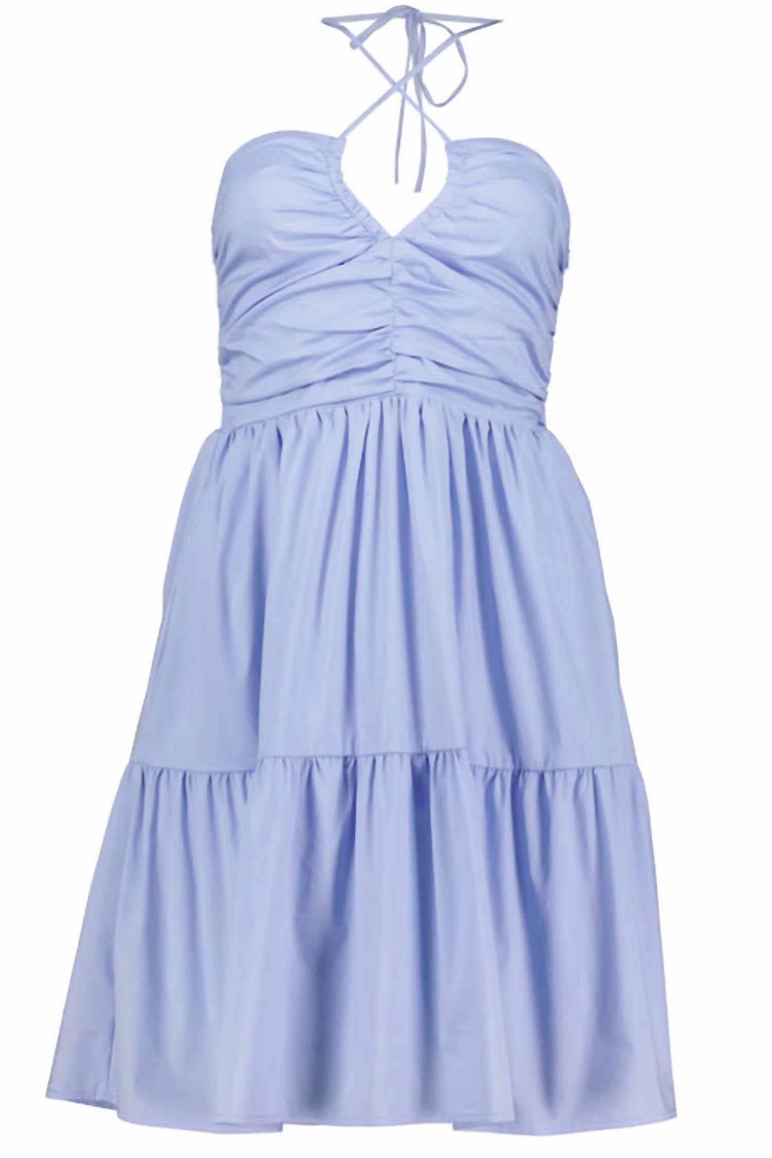 

Платье Thalia Halter в цвете Sea Blue bishop + young