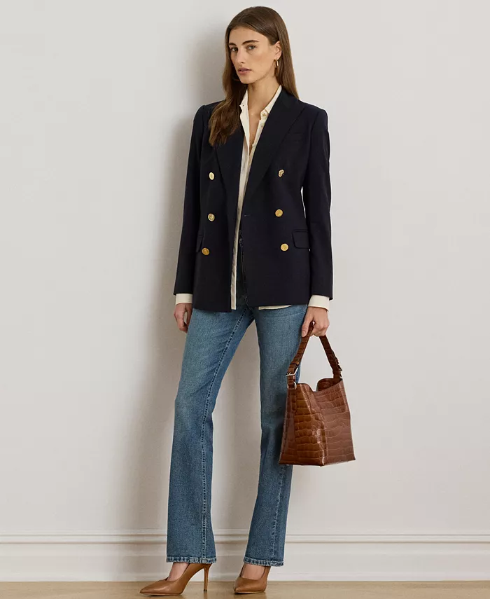 

Женские джинсы-ботфорты с высокой талией Lauren Ralph Lauren, синий