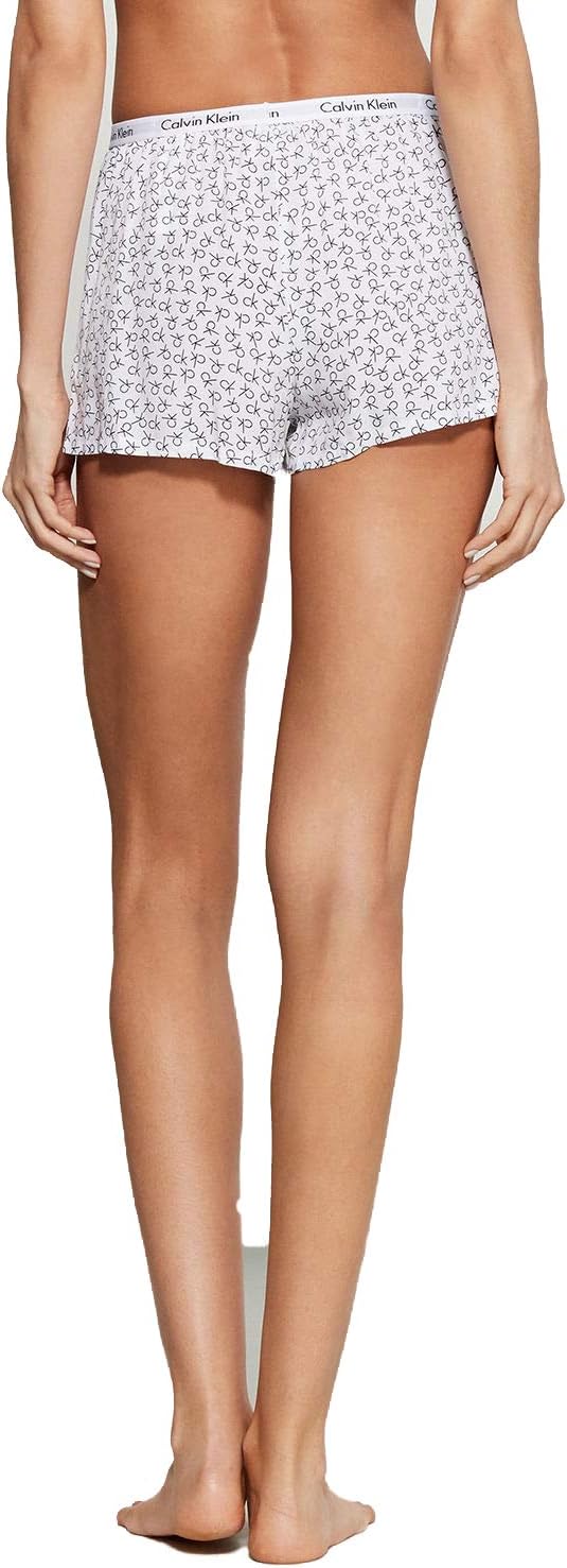 Комплект из 2 женских трусиков-шорт Calvin Klein Carousel, Light Green(Qp1187-969)/Ck Print — фото 2