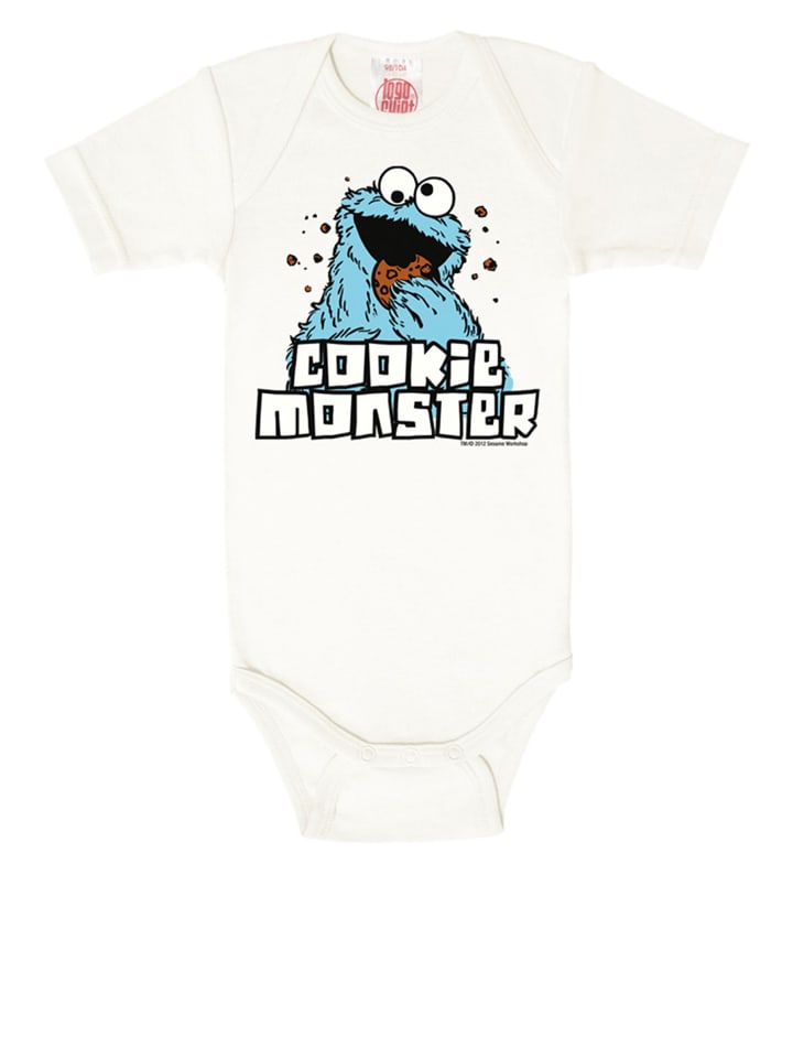 

Logoshirt Детский боди «Улица Сезам» - «Печеньковый монстр» - принт, кремовый цвет