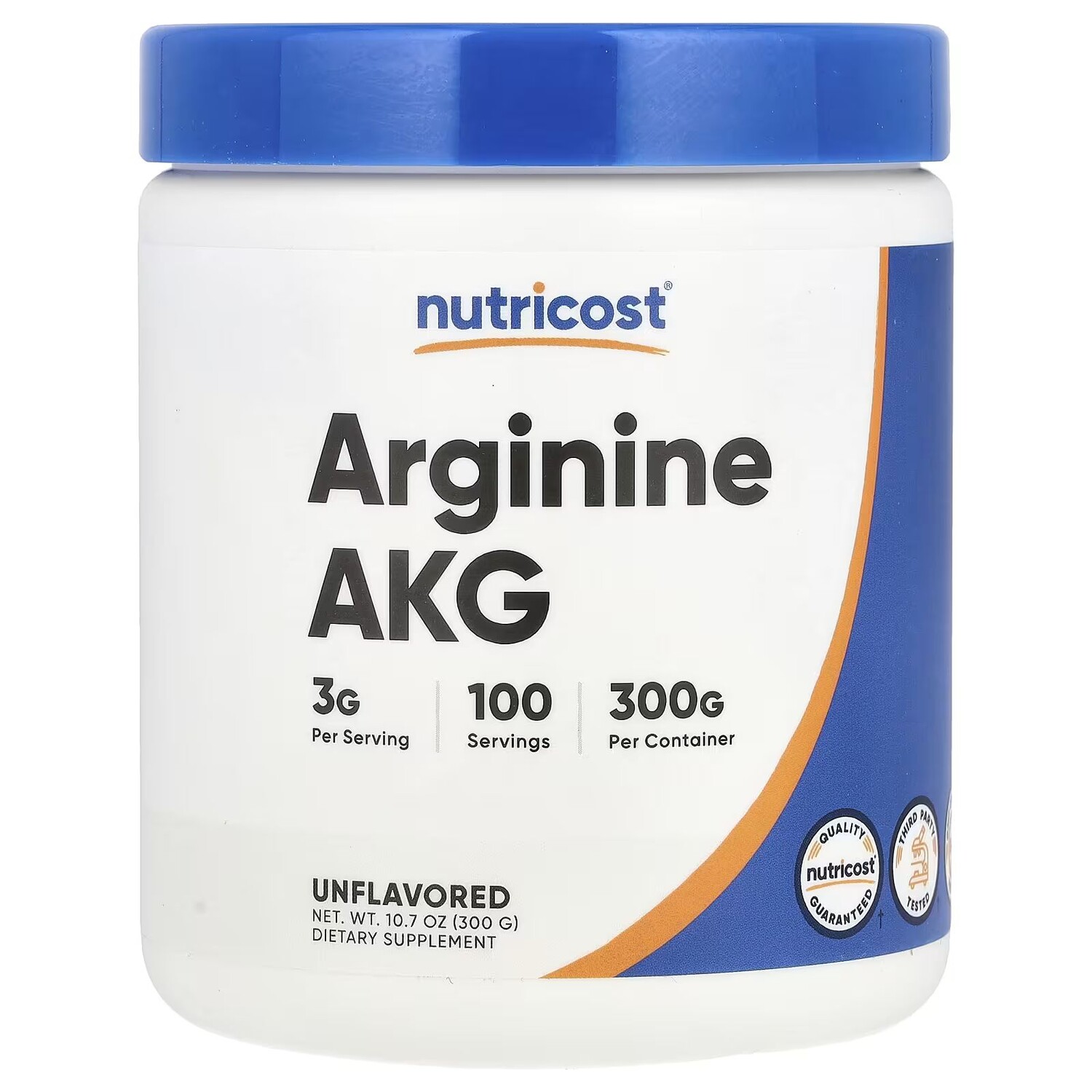

Аргинин AKG, без вкуса, 10,7 унции (300 г) Nutricost